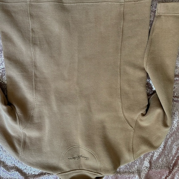 TOMMY BAHAMA Women Sz S Peach Rib Knit Pullover 1/4 Zip Sweater Cotton/Stretch - Picture 8 of 8